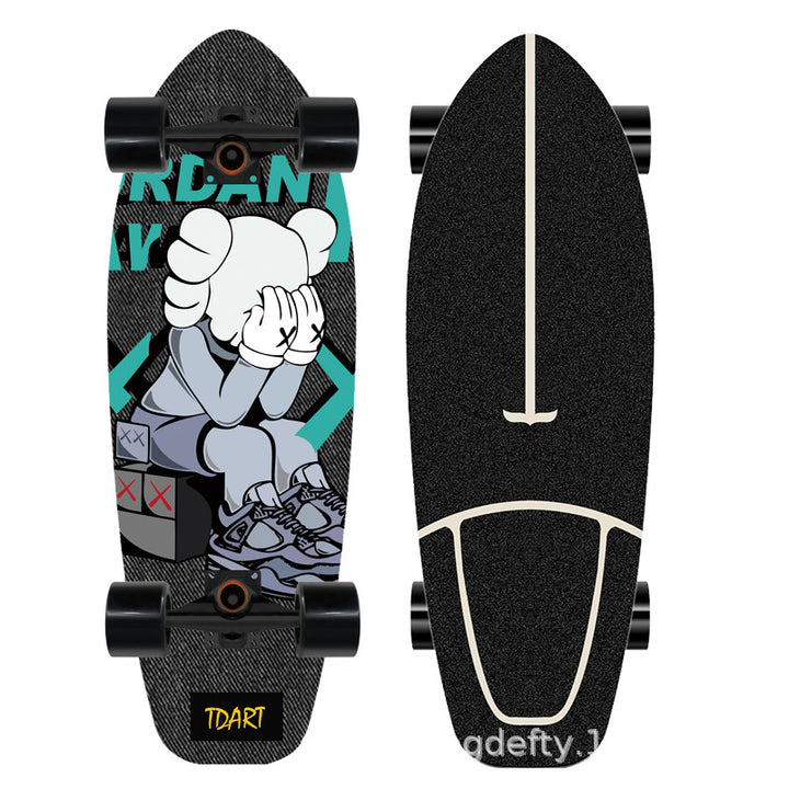 Artistic Lion Design Skateboard Stornfield