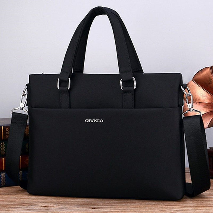 Stylish Laptop Briefcase With Water-Repellent Material And Adjustable Shoulder Strap Stornfield