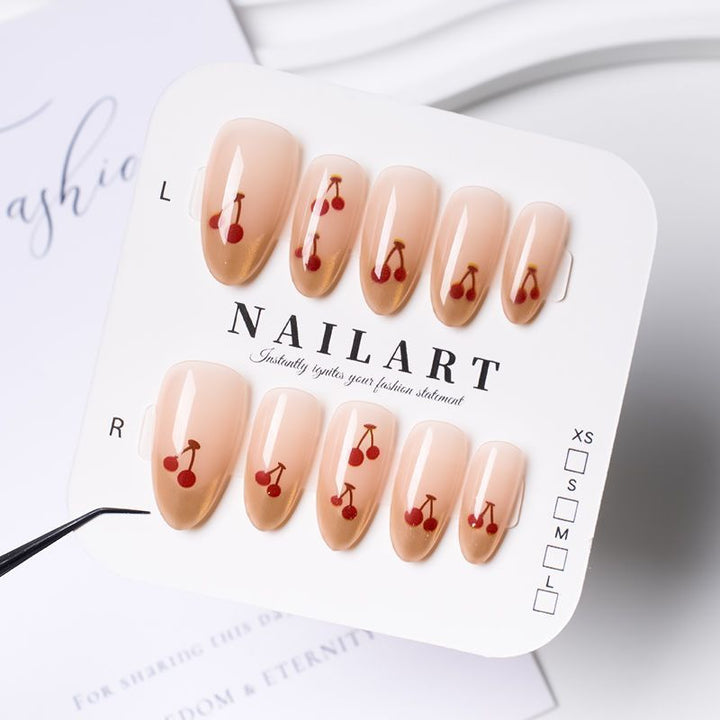 Cherry Blossom Press-On Nail Art Stornfield