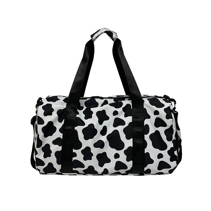 Fashionable Zebra Patterned Gym Duffle Bag Stornfield