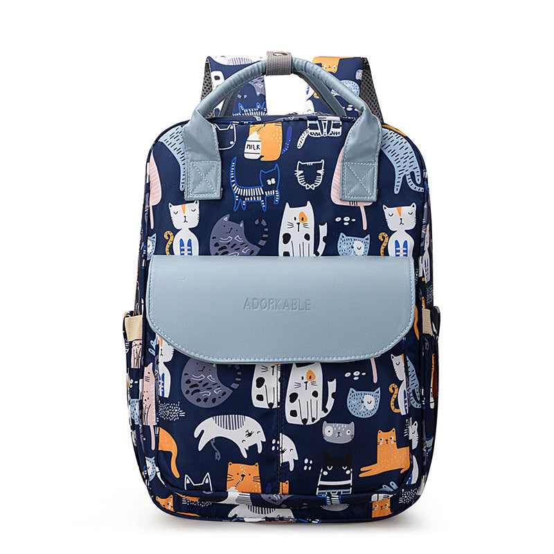 Cat Print Backpack Stornfield