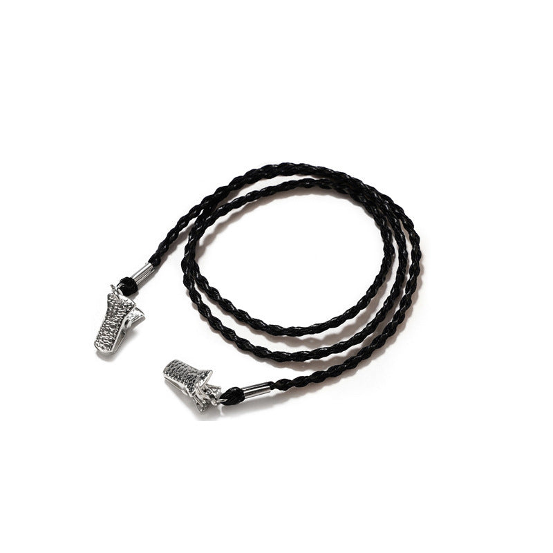 Braided Faux Leather Eyewear Holder Stornfield