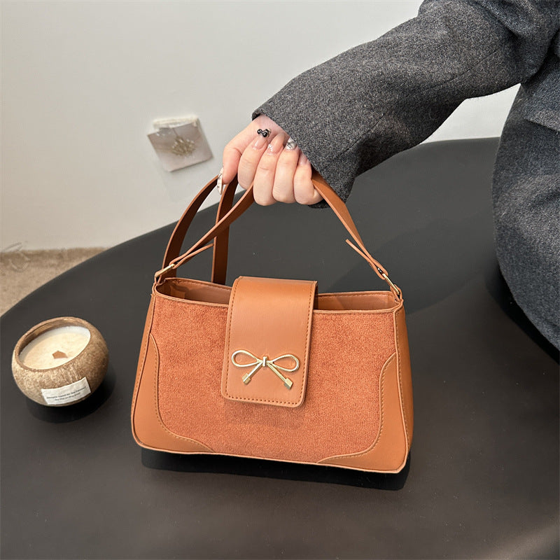 Stylish Faux Suede Handbag Stornfield