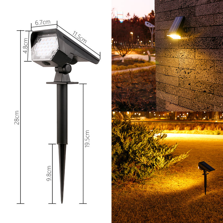 Adjustable Solar LED Landscape Spotlight Stake Stornfield
