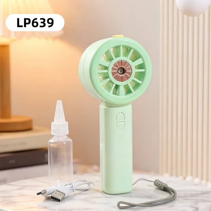 Ladies portable hand fan with spray function Stornfield