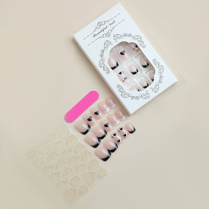 Creative Nail Art Set with Cute Heart Design Stornfield