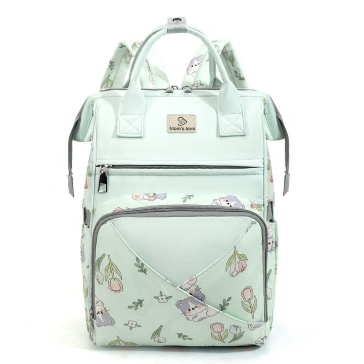 Playful Floral Print Diaper Backpack Stornfield