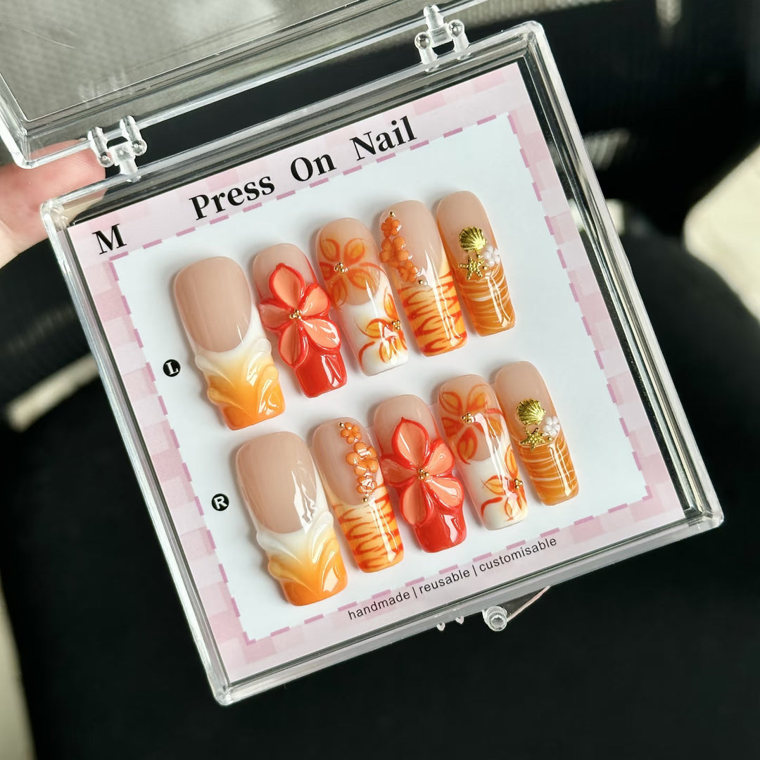 Artistic Reusable Press-On Nail Set