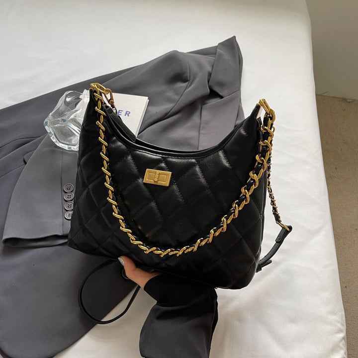 Quilted Chain-Detail Shoulder Bag Stornfield
