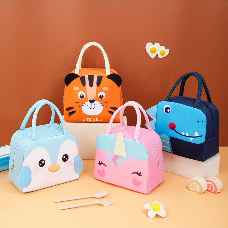 Cute Panda-Themed Insulated Lunch Bag