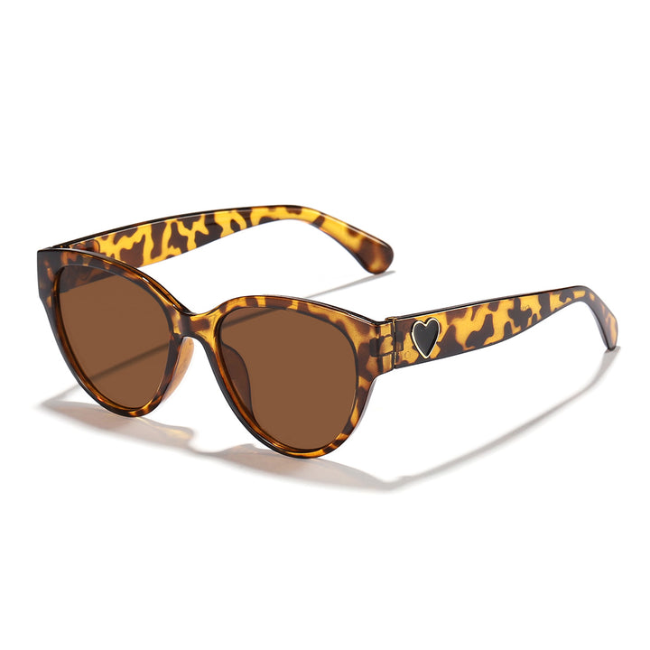 Ladies Cat-Eye Sunglasses with Heart-Shaped Detail and UV Protection Stornfield
