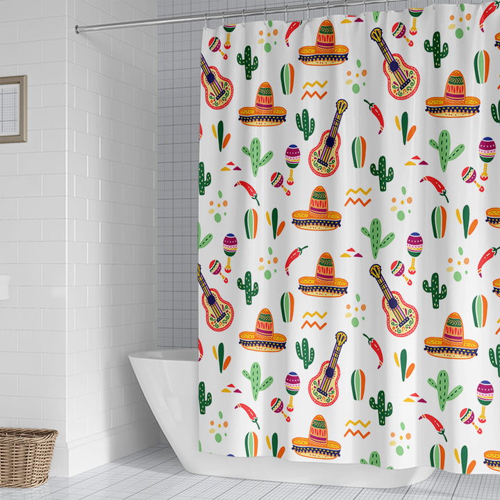 Coffee-Themed Shower Curtain Stornfield
