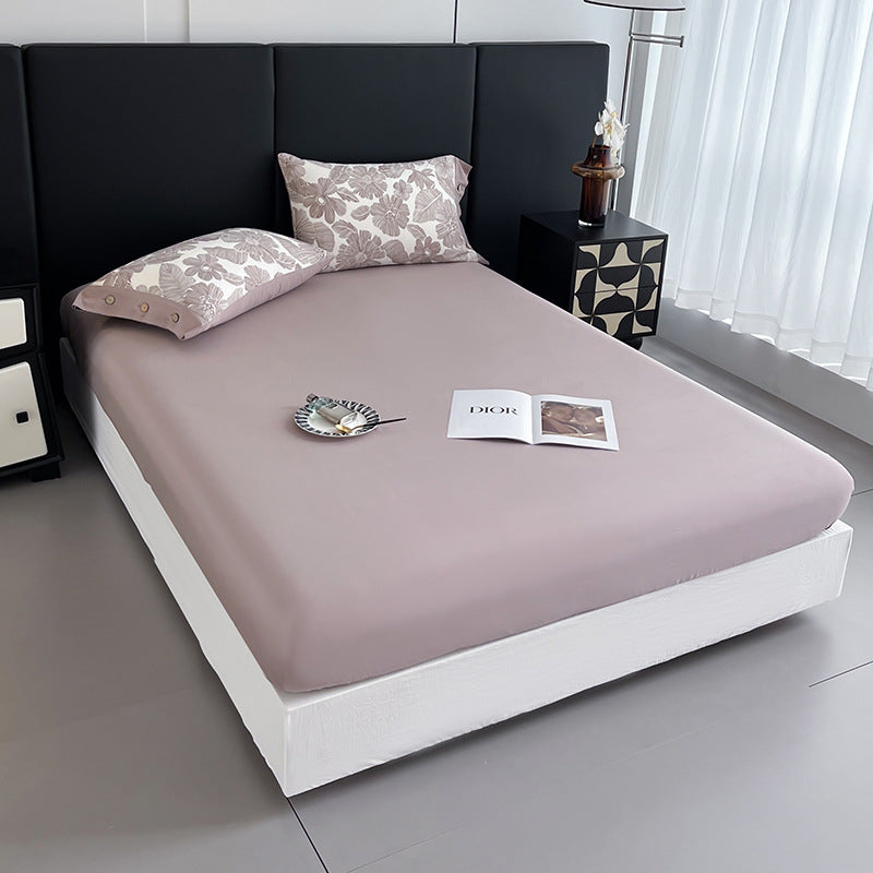 Fitted sheet made of elastic jersey with extra deep pocket