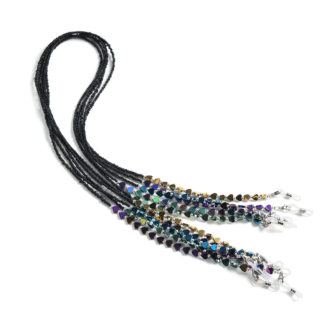 Heart-Shaped Beaded Eyewear Chain Stornfield