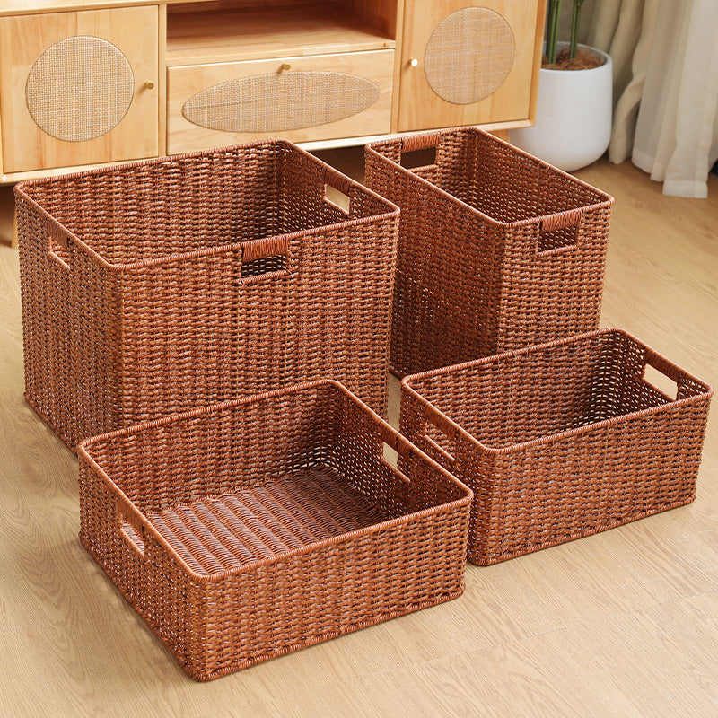 Large Woven Storage Bin with Ergonomic Cutout Handles Stornfield