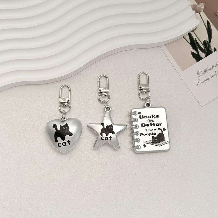 Cute Cat Star Charm Keychain Stornfield