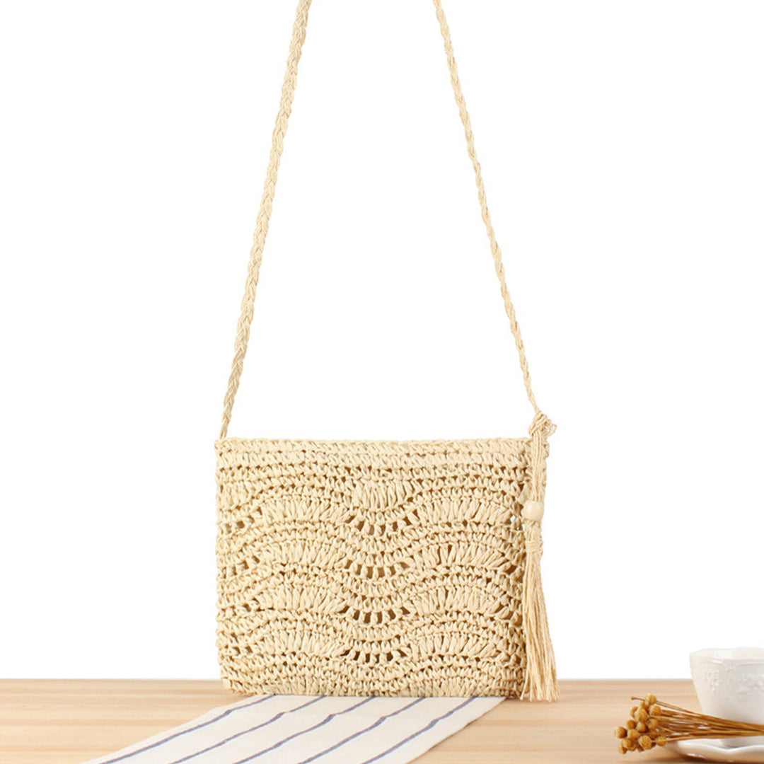 Handbag Made of Fine Macrame with Tassel Decoration Stornfield