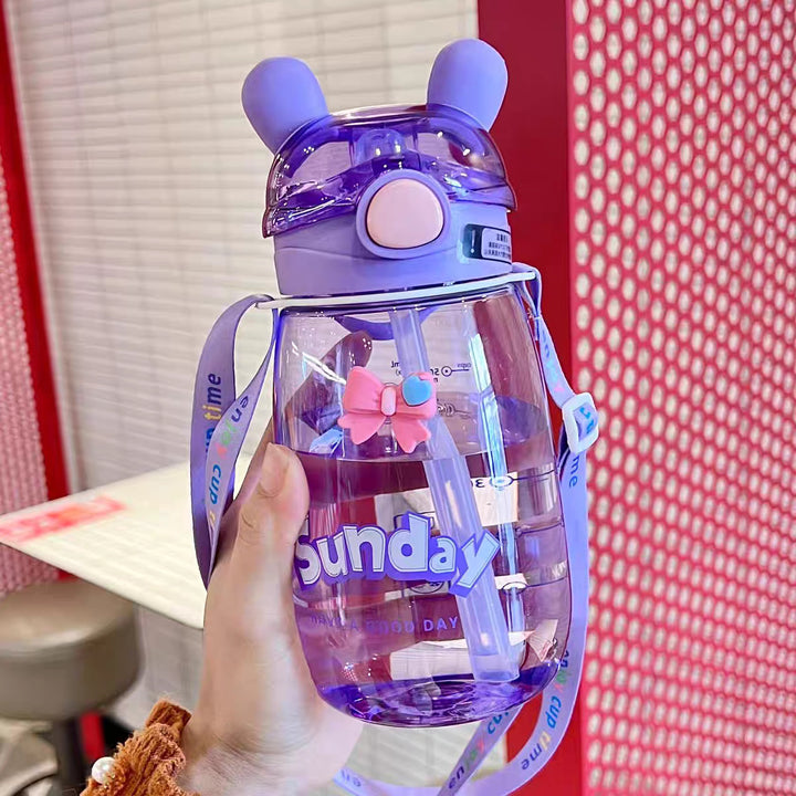 Ladies Animal-Friendly Water Bottle with Practical Straw Stornfield