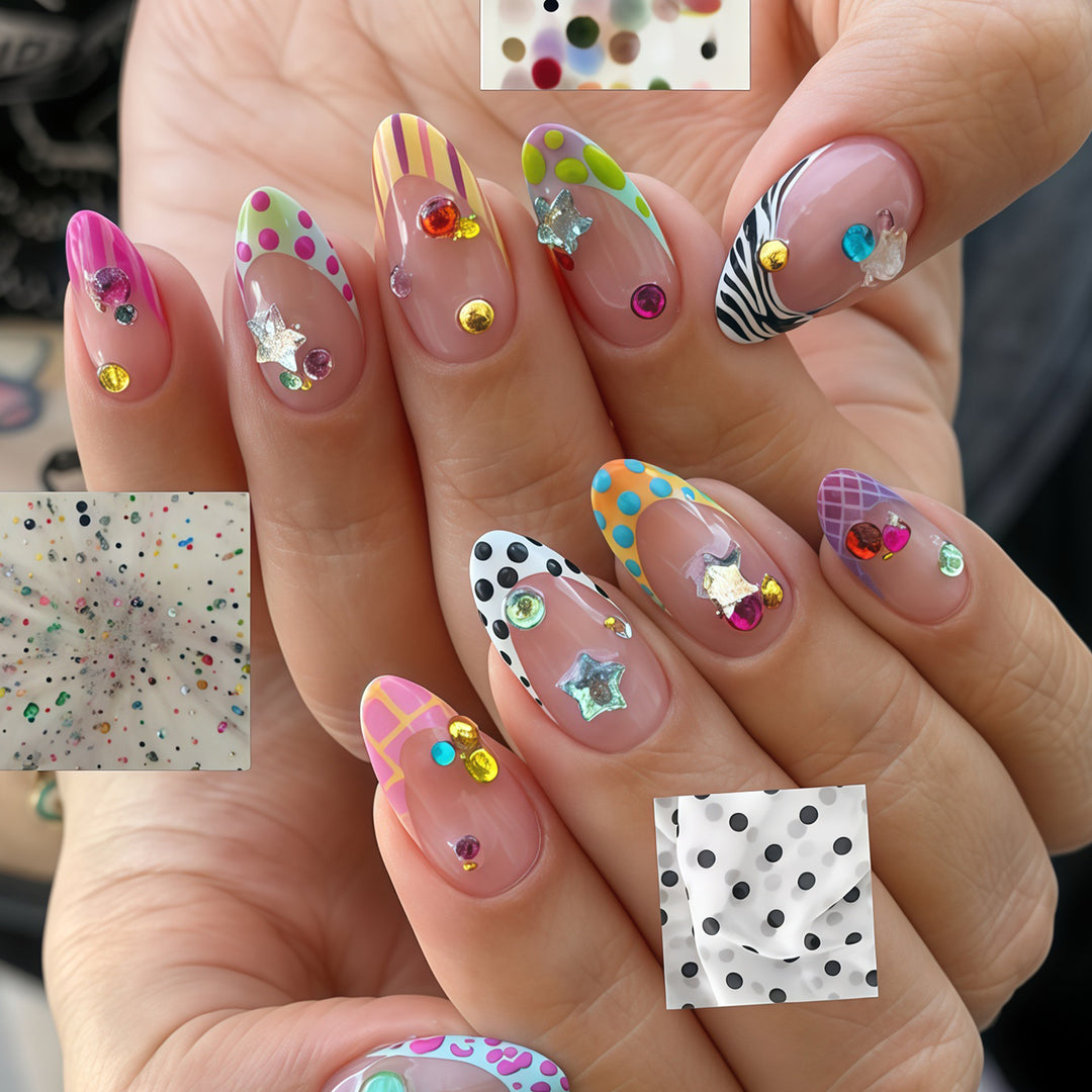 Artistic Themed Press-On Nail Set Stornfield