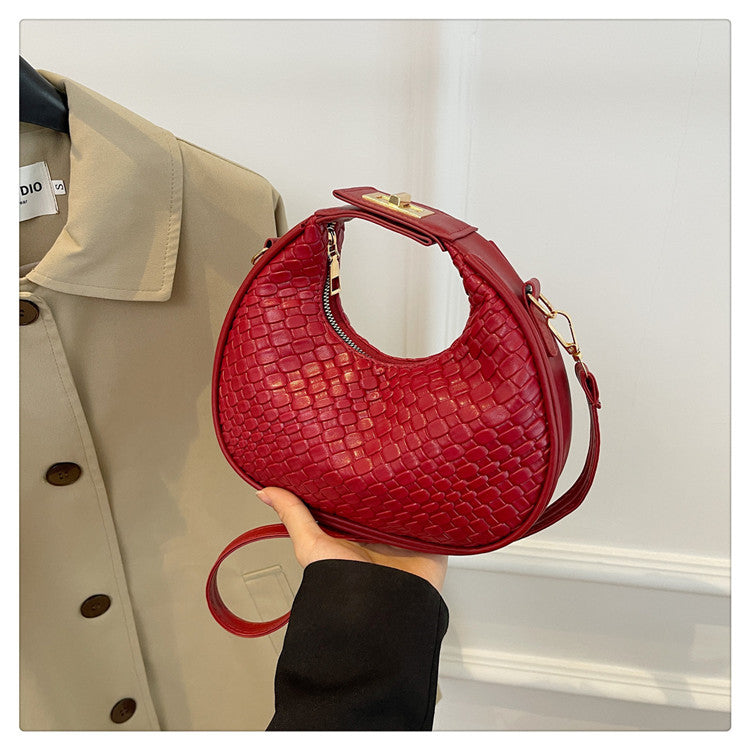WoTextured Leather Hobo Bag Stornfield