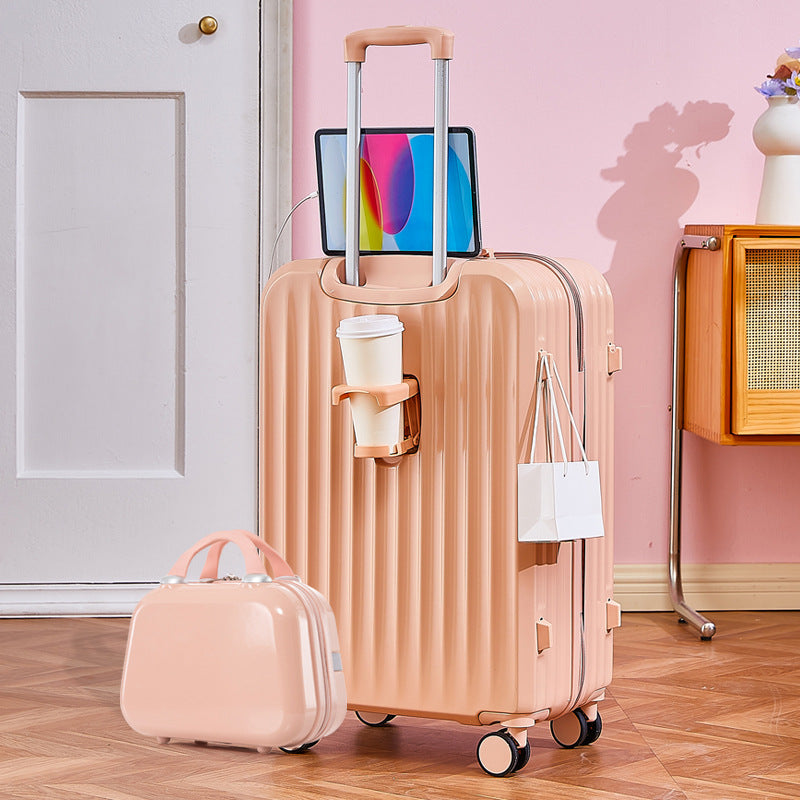 Functional Tech-Integrated Rolling Suitcase Stornfield