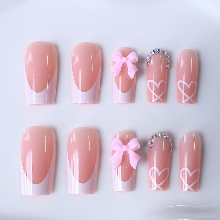 Elegant French Tip Acrylic Nail Enhancements Stornfield