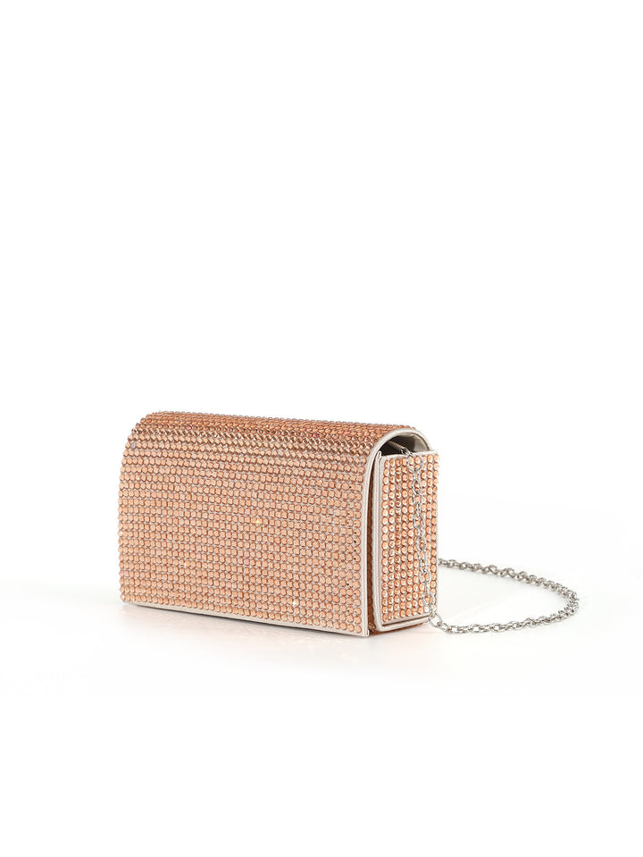 Glamorous Crystal-Embellished Evening Clutch