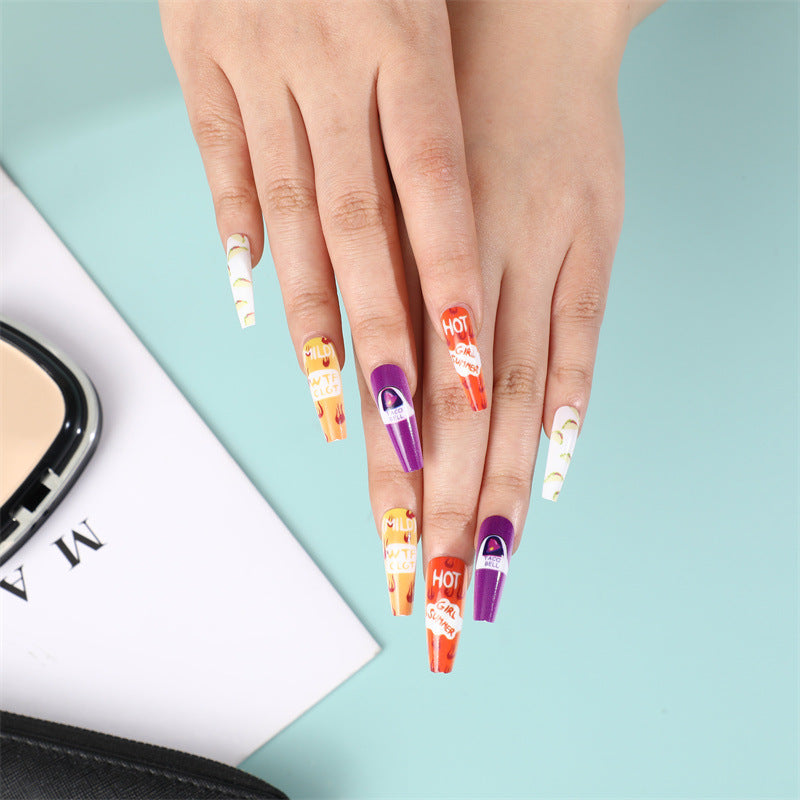 Creative artificial nails with colorful and unique designs Stornfield