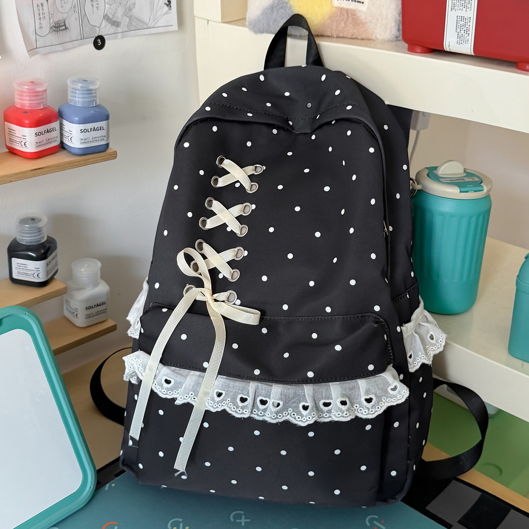 Stylish Lace-Up Backpack Stornfield