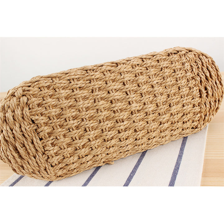 Handbag Made of Handwoven Braid with Sturdy Leather Handles Stornfield