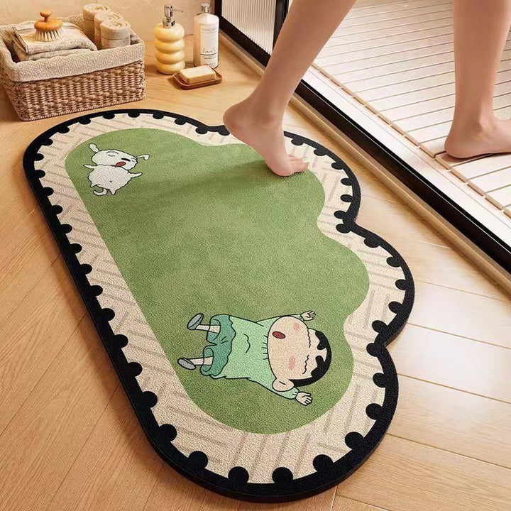 Cute Animal-Themed Plush Bath Mat