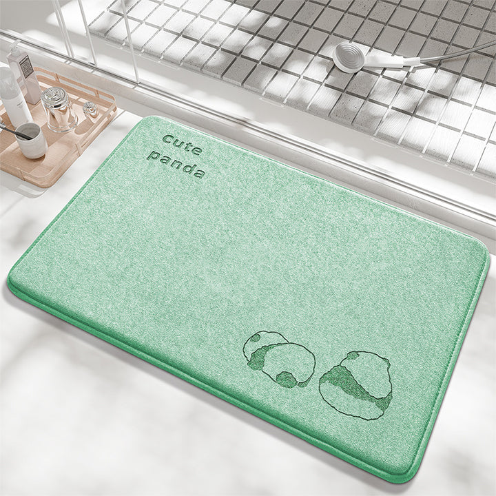 Playful Bunny Design Bath Mat Stornfield