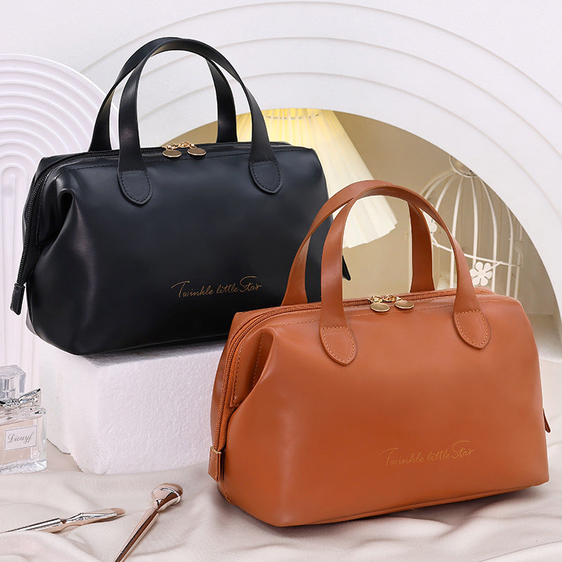 Cosmetic transport bag made of high-quality synthetic leather with stylish design Stornfield