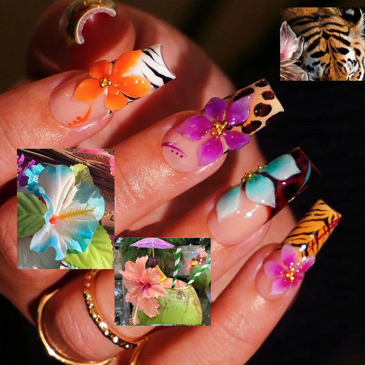 Floral Art Press-On Nail Tips Stornfield