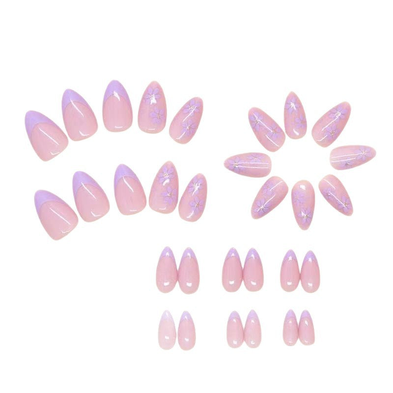 Creative artificial nails with floral accents Stornfield