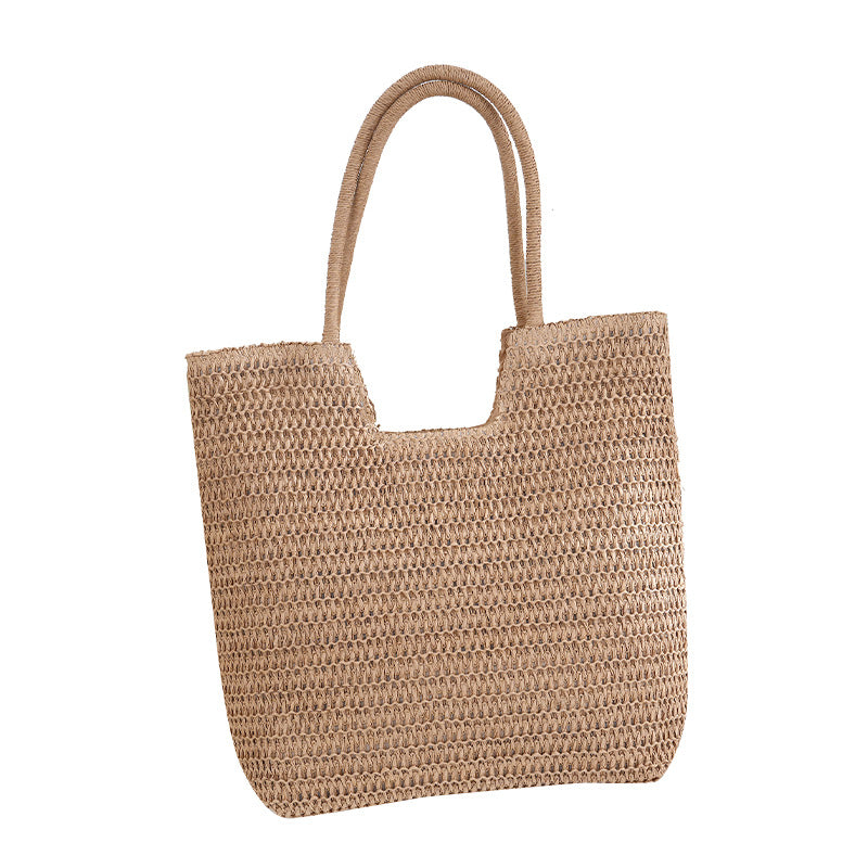Handmade straw bag with modern design Stornfield