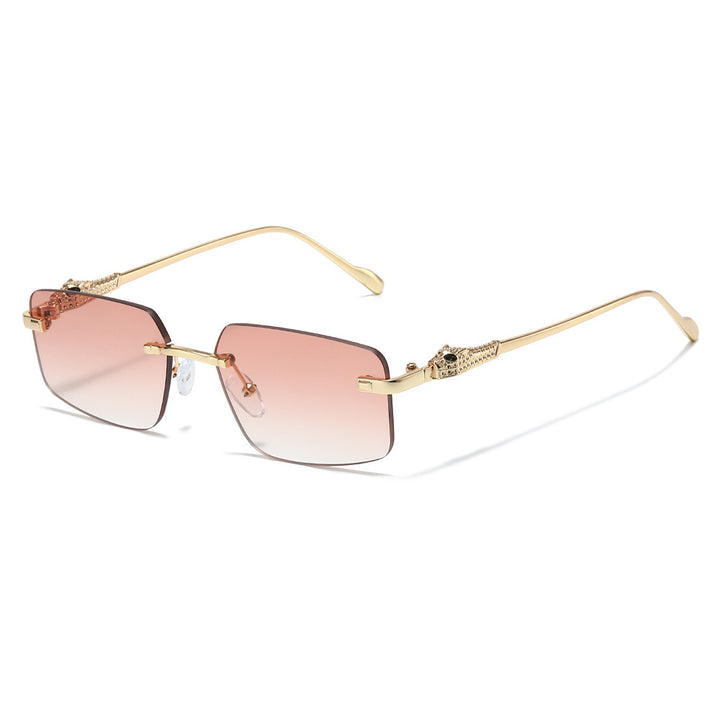Designer Rectangle Sunglasses with Luxurious Metallic Details Stornfield