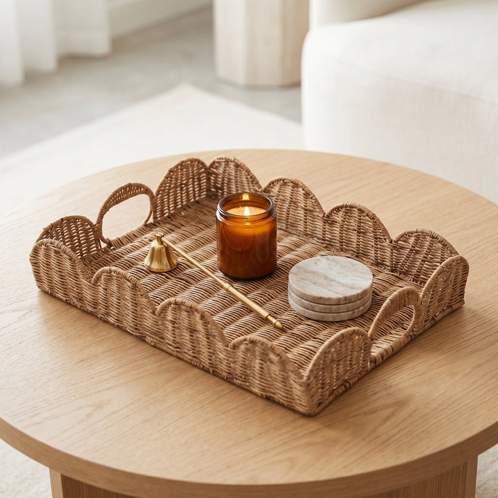 Elegant serving basket in wave pattern Stornfield