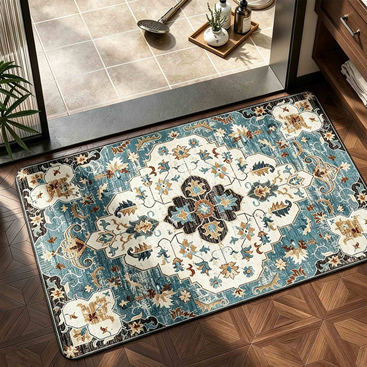 Floral Print Bath Mat Stornfield