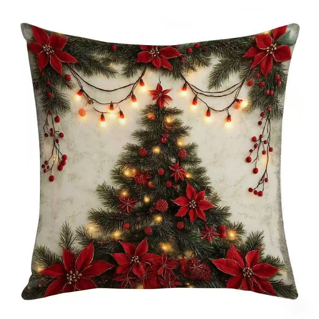 Festive Santa Clfrom Decorative Throw Pillow