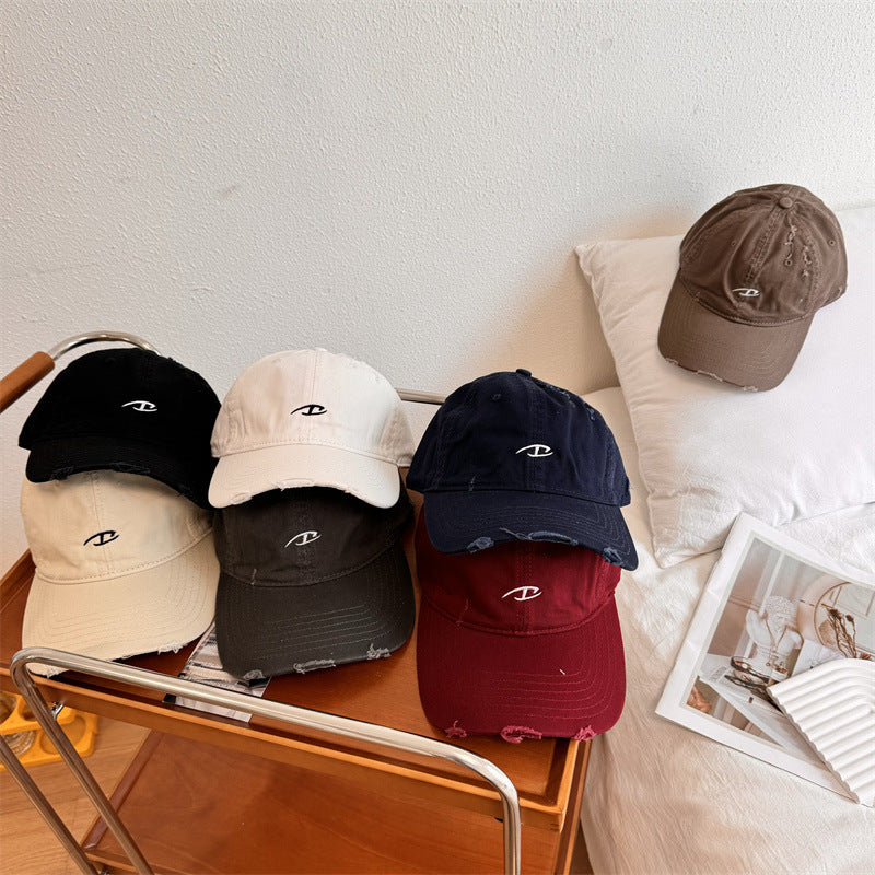 Men's Distressed Cotton Baseball Cap Stornfield