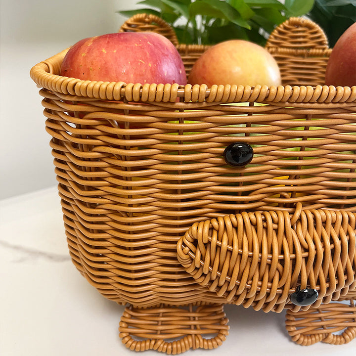Adorable Decorative Animal Face Storage Basket Stornfield