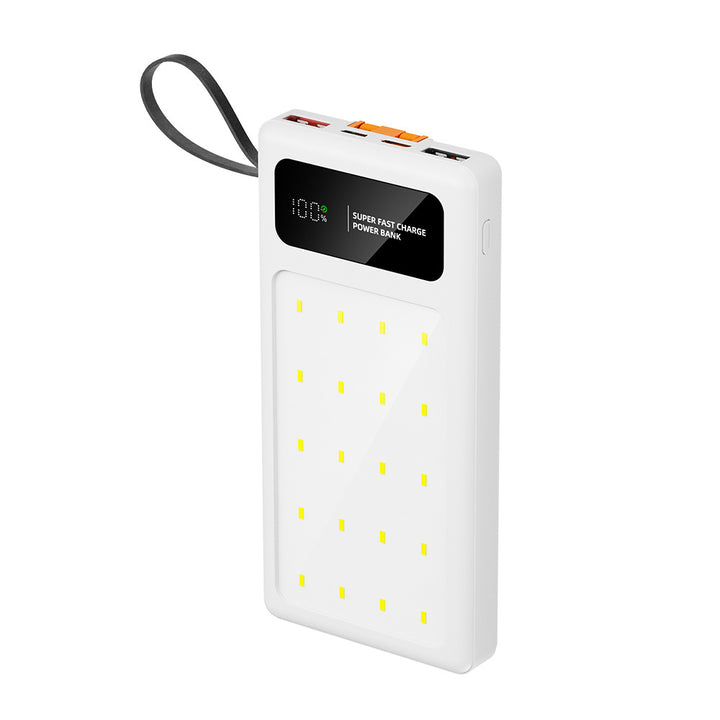 Wearable power bank with super fast charging function and digital charge level display Stornfield