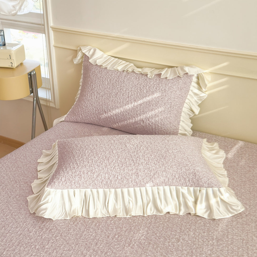 Elegant Ruffled Bed Cover Set