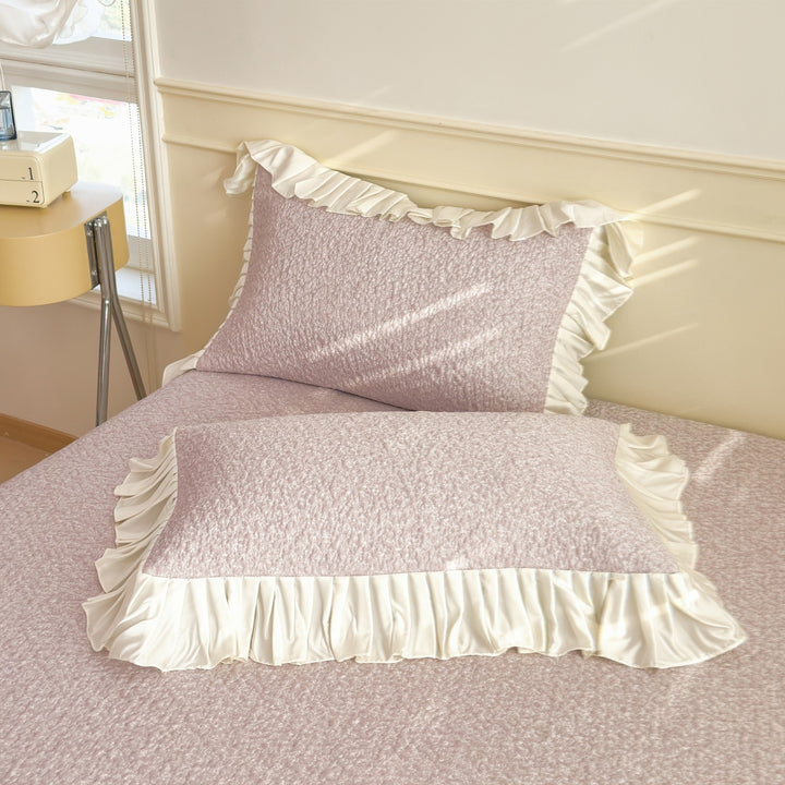 Elegant Ruffled Bed Cover Set