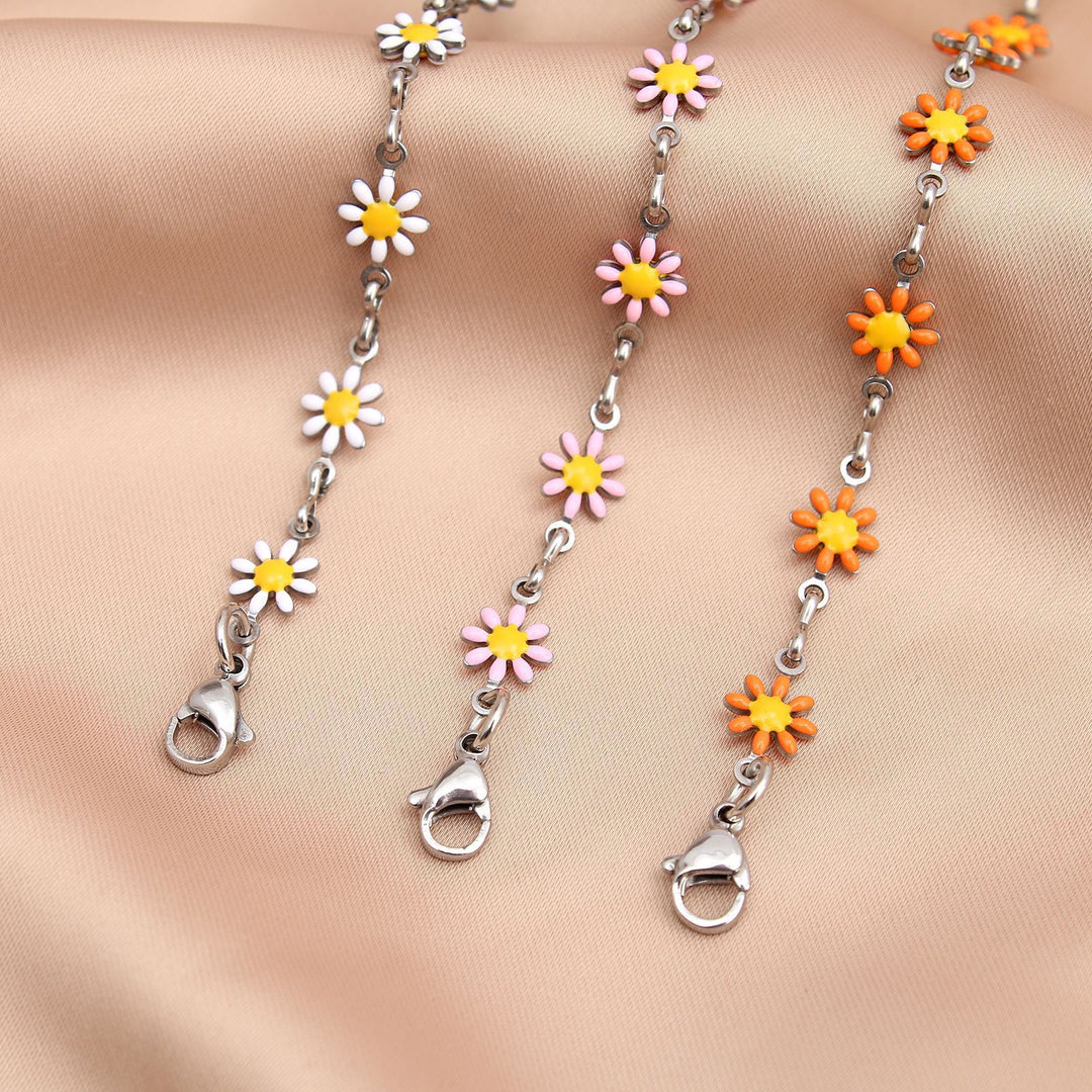 Floral Charm Chain Anklet Stornfield