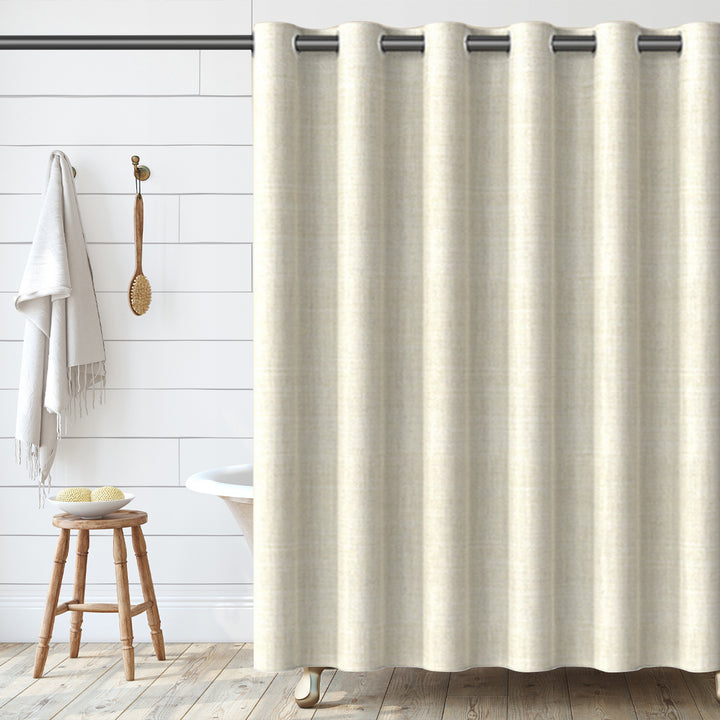 Textured Fabric Shower Curtain Stornfield 1784802088