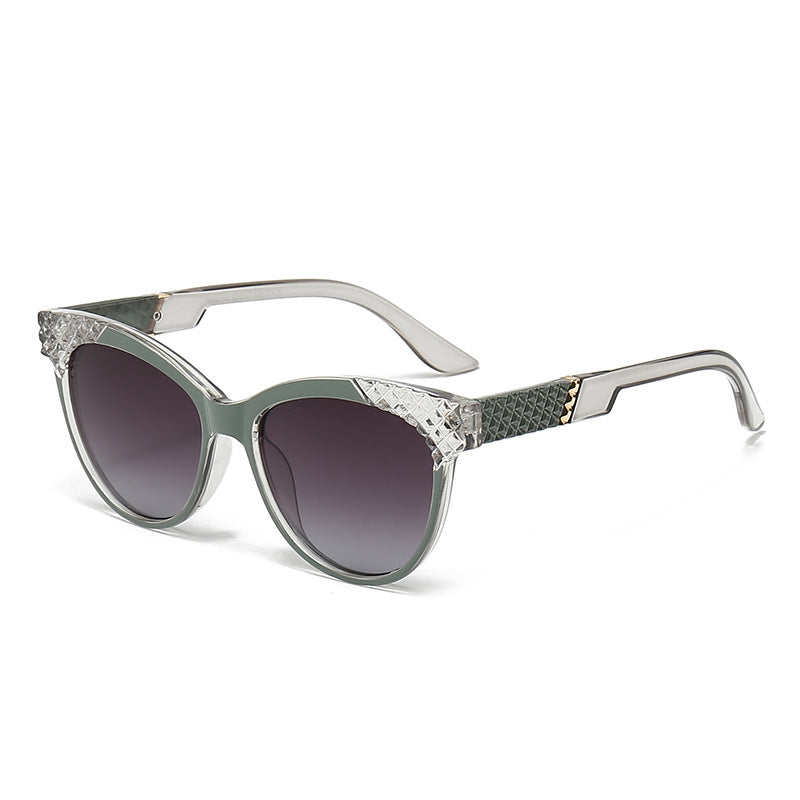 Women's Cat-Eye Sunglasses with Structured Frame and UV Protection Stornfield