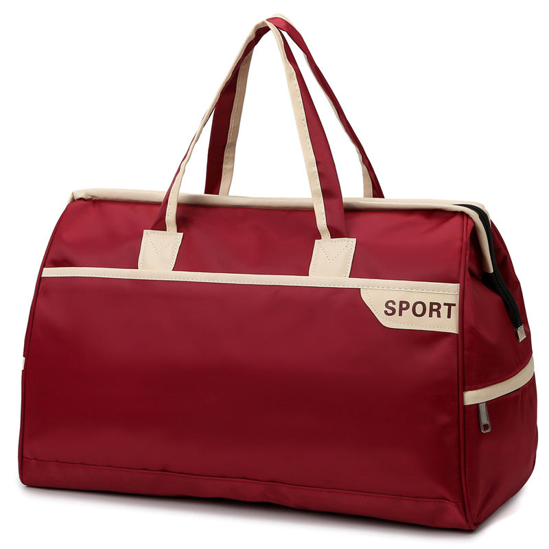 Sporty travel bag with reinforced handles and generous interior Stornfield