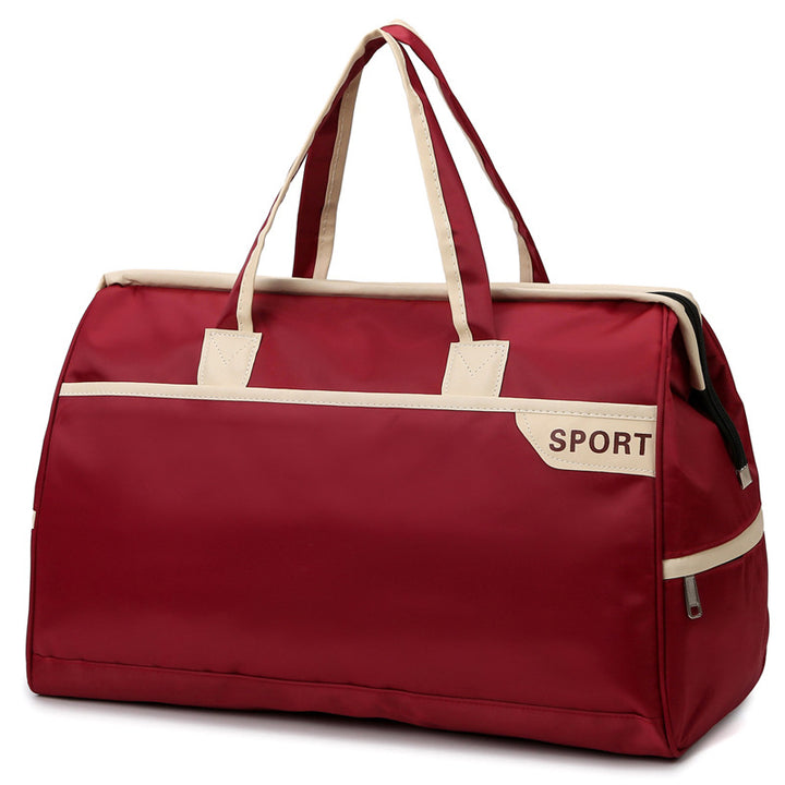 Sporty travel bag with reinforced handles and generous interior Stornfield